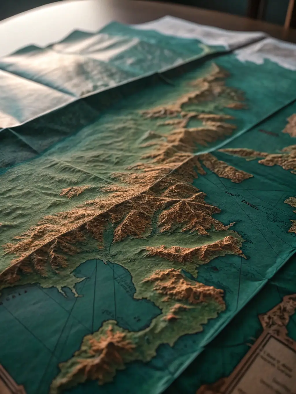 A close-up shot of an antique map with annotations and highlighted areas, symbolizing the detailed historical analysis and contextual understanding provided by Foundations Learning Group.